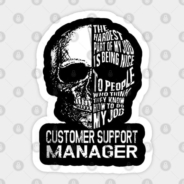 Costomer support manager gift Sticker by Genio01